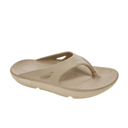 Sovella Women's Recovery Flip-Flop – Arch Support Rebound Foam Sandals, BeigeBEIGE1