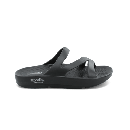 Sovella Women's Recovery Slide – Arch Support Rebound Foam Sandals, Black62