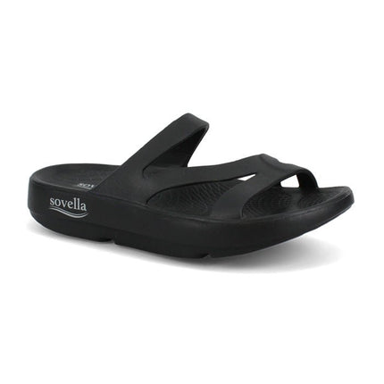 Sovella Women's Recovery Slide – Arch Support Rebound Foam Sandals, Black61