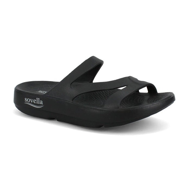 Sovella Women's Recovery Slide – Arch Support Rebound Foam Sandals, Black61