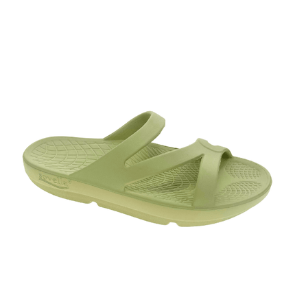 Sovella Women's Recovery Slide – Arch Support Rebound Foam Sandals, GreenGreen1