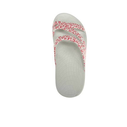 Sovella Women's Recovery Slide – Arch Support Rebound Foam Sandals, Pink LeopardPINK4