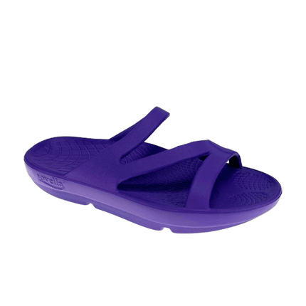 Sovella Women's Recovery Slide – Arch Support Rebound Foam Sandals, PurplePurple1