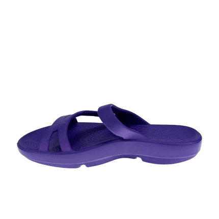 Sovella Women's Recovery Slide – Arch Support Rebound Foam Sandals, PurplePurple3