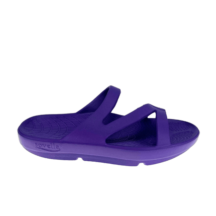 Sovella Women's Recovery Slide – Arch Support Rebound Foam Sandals, PurplePurple2