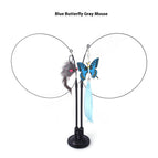 Blue Butterfly + Gray Mouse