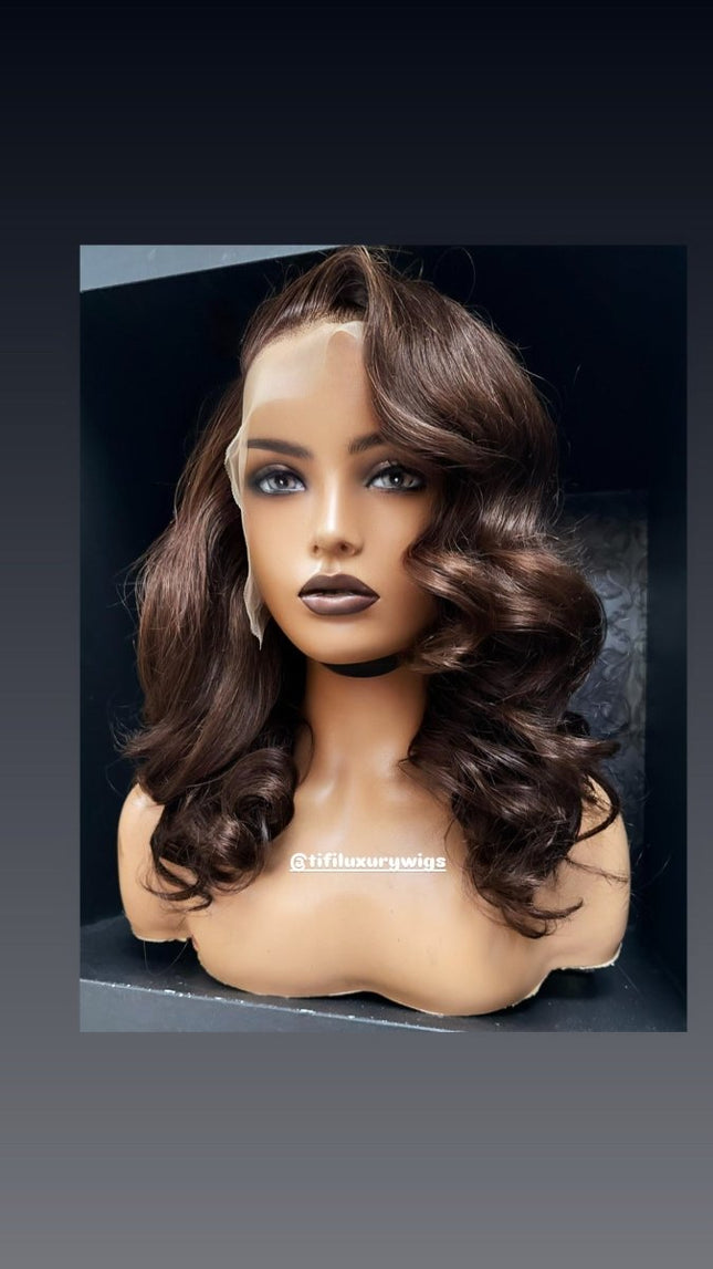 Tifi Hair LLC Ciera Brown Wig – Rich Brown Curly Lace Front Unit | Custom Colored | Bleached Knots Tifi Hair LLC Ciera Brown Wig – Rich Brown Curly Lace Front Unit | Custom Colored | Bleached Knots1