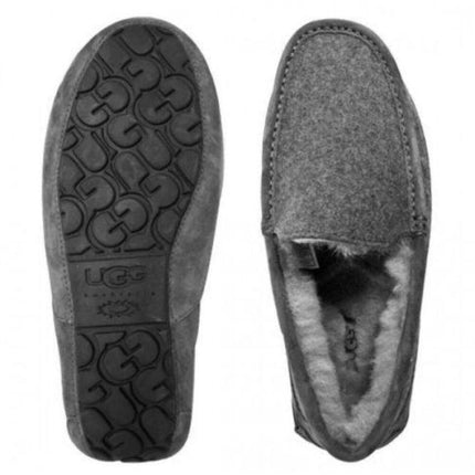 UGG Ascot Men's Slipper - Metal Gray Wool84