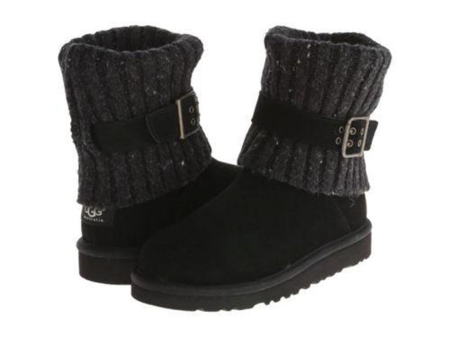 Ugg Australia Cambridge Black Buckle 1006811 Youth Fashion Classic Knit Boot11