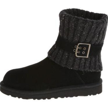 Ugg Australia Cambridge Black Buckle 1006811 Youth Fashion Classic Knit Boot12