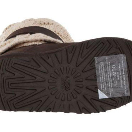 Ugg Australia Cambridge Chocolate Leather Buckle Boot Size 6 Youth fits Women 7.64