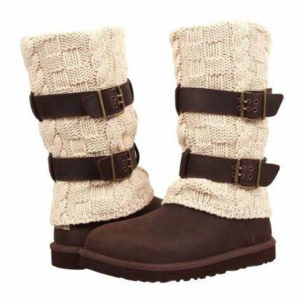 Ugg Australia Cassidee Tall Chocolate Knit 1007691 Women Genuine Sheepskin Boot71