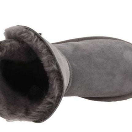 Ugg Australia Classic Bailey Button Gray Grey 5803 Sheepskin Women Boot Size 772