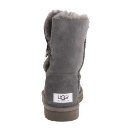 Ugg Australia Classic Bailey Button Gray Grey 5803 Sheepskin Women Boot Size 776