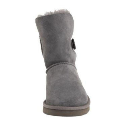 Ugg Australia Classic Bailey Button Gray Grey 5803 Sheepskin Women Boot Size 777