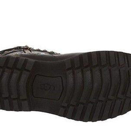 Ugg Australia Jamie Black Leather 1003868 K Cute Girls / Youth / Women Boot NEW134
