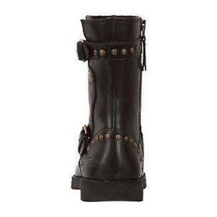 Ugg Australia Jamie Black Leather 1003868 K Cute Girls / Youth / Women Boot NEW135