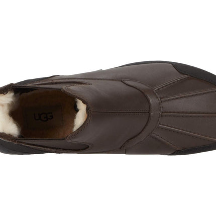 UGG Butte Chelsea Men's Boot - Stout Brown Waterproof Leather Stout