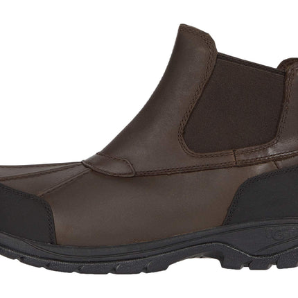 UGG Butte Chelsea Men's Boot - Stout Brown Waterproof Leather Stout