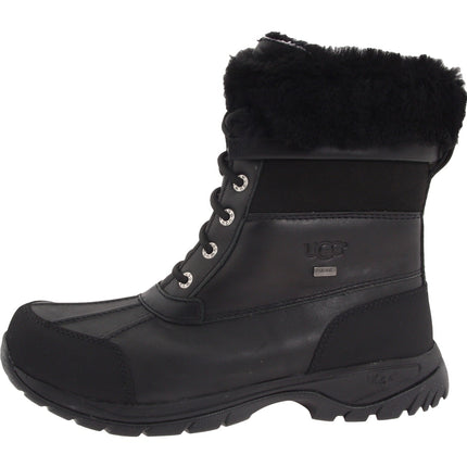 UGG Butte II Kids' Boot - Black Waterproof Leather | Size 1 1