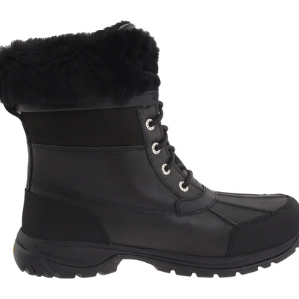 UGG Butte II Kids' Boot - Black Waterproof Leather | Size 1 1