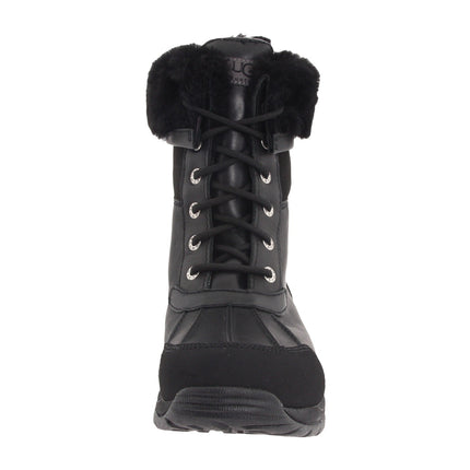 UGG Butte II Kids' Boot - Black Waterproof Leather | Size 1 1