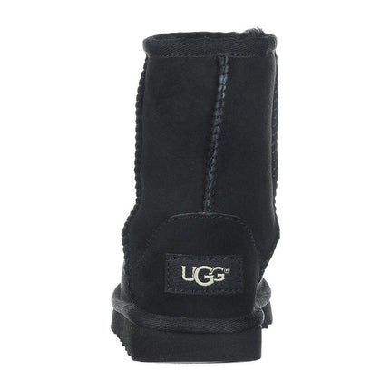 Ugg Classic II 1017703 Toddler/ Big Kid's Sheepskin Black Boot Black