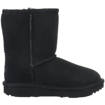 Ugg Classic II 1017703 Toddler/ Big Kid's Sheepskin Black Boot Black