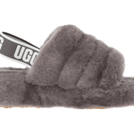 Ugg Fluff Yeah Slide Charcoal Gray Women's Slipper Charcoal