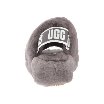 Ugg Fluff Yeah Slide Charcoal Gray Women's Slipper Charcoal