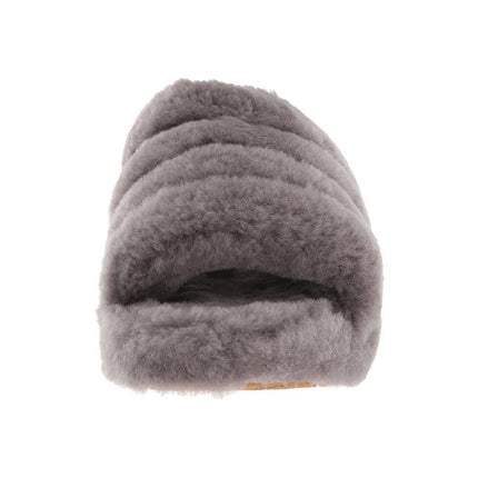 Ugg Fluff Yeah Slide Charcoal Gray Women's Slipper Charcoal