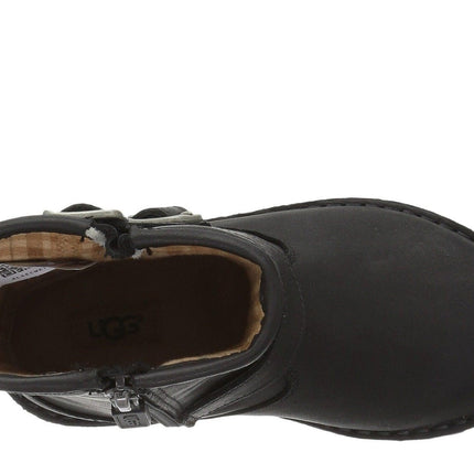UGG Harwell Toddler Leather Boot - Black 6