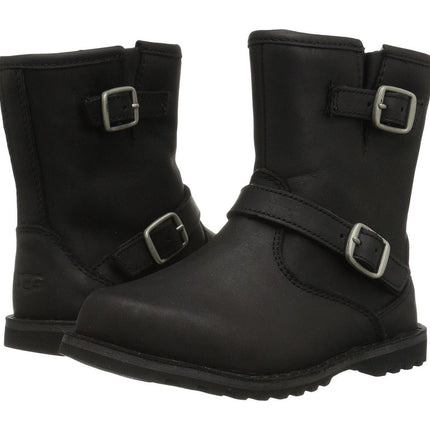 UGG Harwell Toddler Leather Boot - Black 6