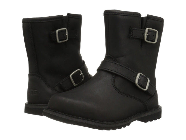UGG Harwell Toddler Leather Boot - Black 6