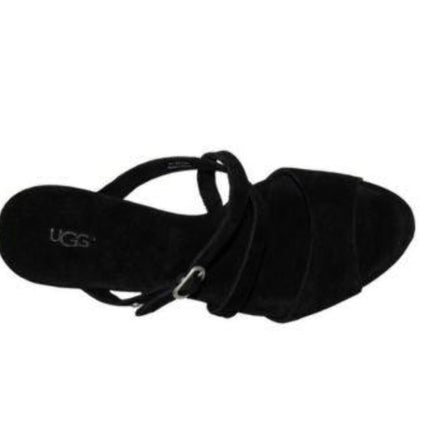 UGG Jullita II Women's Wedge Sandal - Black Suede8.55