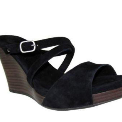 UGG Jullita II Women's Wedge Sandal - Black Suede8.51