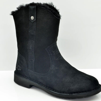 UGG Larker Black 1099054/BLK Women's Sheepskin Boot size 96.52