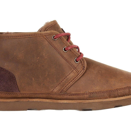 UGG Neumel Men's Mid - Top Boot - Premium Sheepskin Lace - Up Grizzly Waterproof Grizzly Waterproof