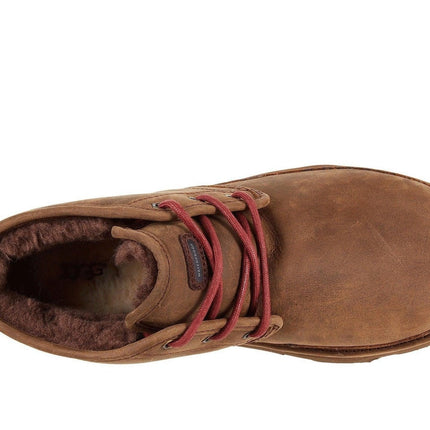 UGG Neumel Men's Mid - Top Boot - Premium Sheepskin Lace - Up Grizzly Waterproof Grizzly Waterproof