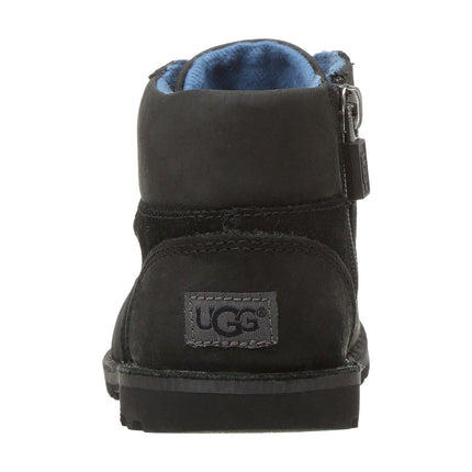 UGG Orin Little Kids' Boot - Black Leather | Size 11 11