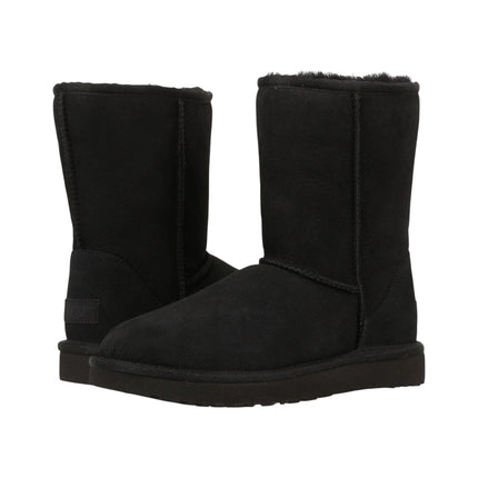 UGG Women's Classic Short II Sheepskin Boot Black Black