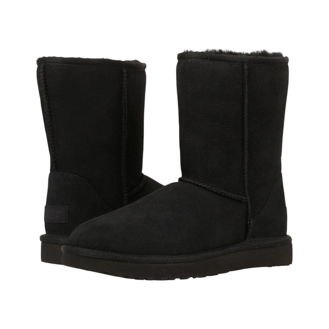 UGG Women's Classic Short II Sheepskin Boot Black Black