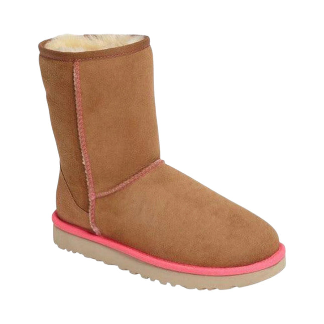 UGG Women's Classic Short II Sheepskin Boot Neon Chestnut Neon Chestnut